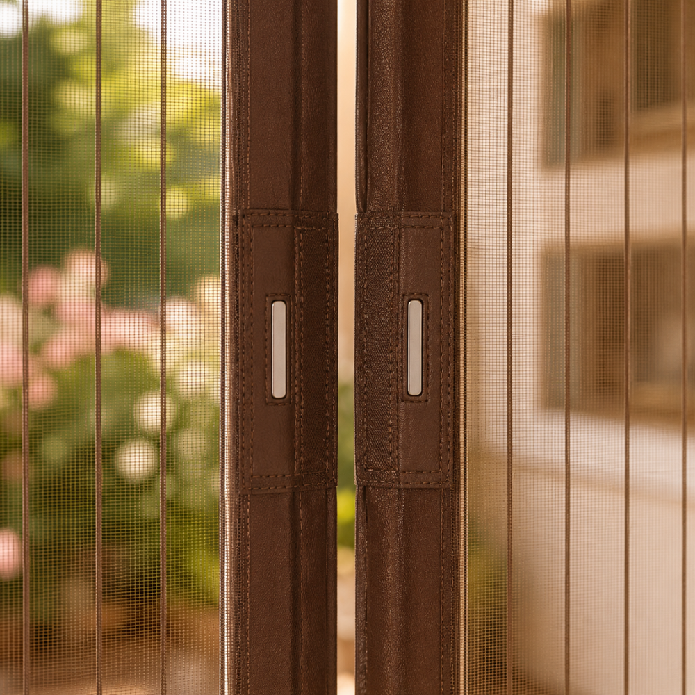 Seitlich öffnende Moskitür ohne Bohren – Magnetische Insektenschutztür für Balkon, Terrasse & Innenräume
