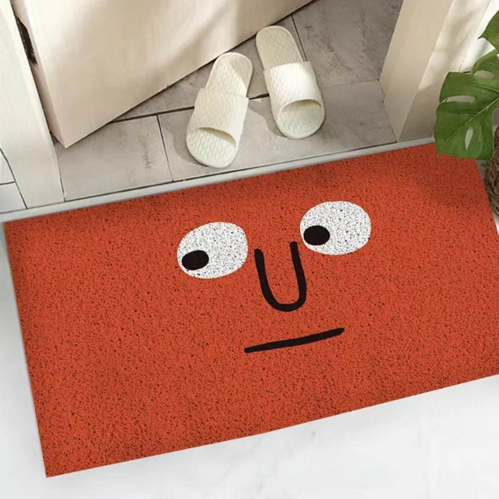 Fußmatte mit Gesichtsmotiv 40x60 bis 60x90 cm – Rutschfeste Schmutzfangmatte für den Eingang
