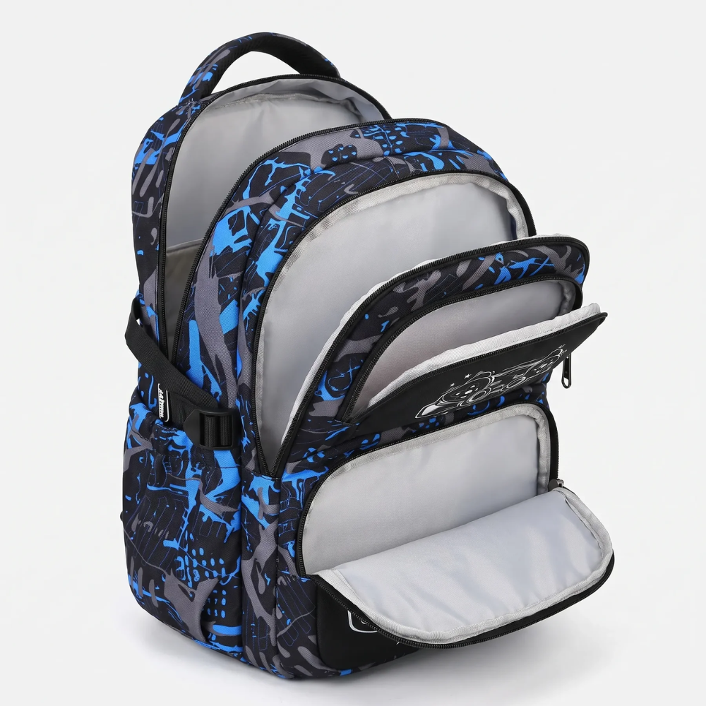 Schulrucksack-Set mit Gaming-Controller-Motiv 46 × 30 × 19 cm – 3-teiliges Polyester-Rucksackset mit Tasche & Federmäppchen