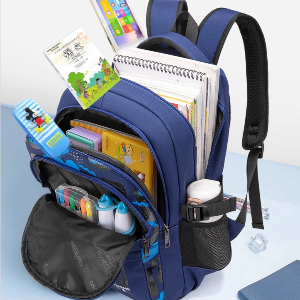 Astronauten-Schulrucksack für Grundschüler – Wasserabweisender Rucksack mit ergonomischem Rücken & viel Stauraum