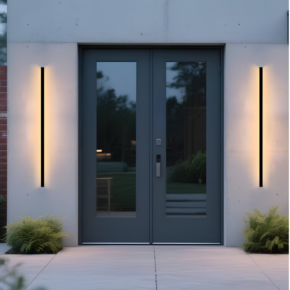 Wasserdichte Lineare LED Außenwandleuchte - IP65 Moderne Wandlampe für Garten & Eingang