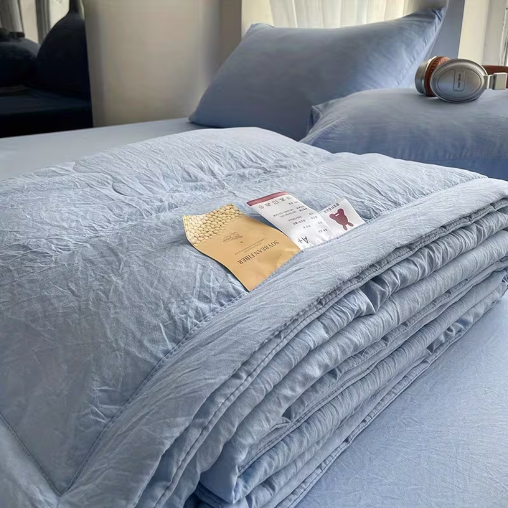 Lina Leichte Sommerdecke – Atmungsaktive Kühldecke für warme Nächte, Bett & Sofa