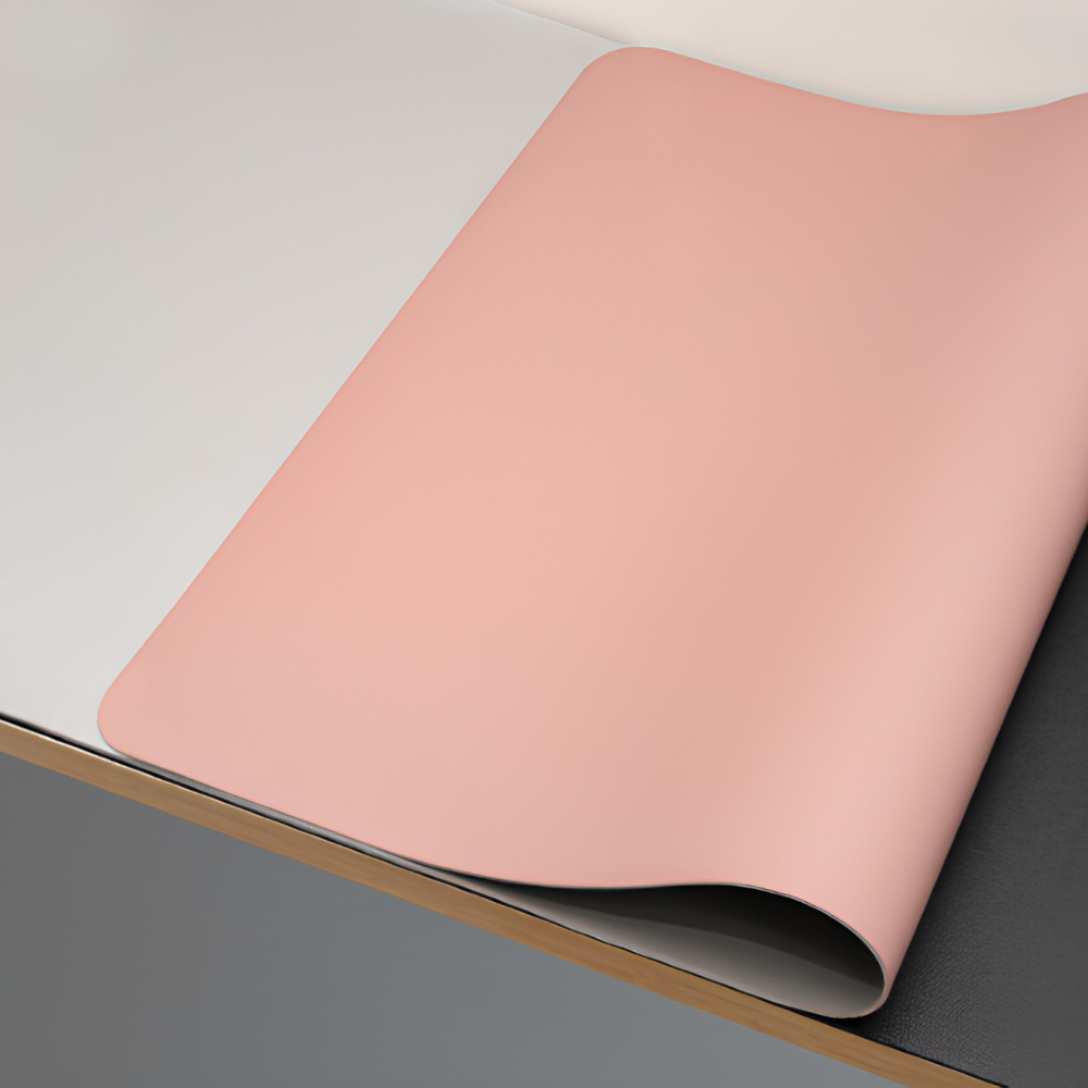 Reversible Schreibtischunterlage PU-Leder – Große Mauspad-Matte mit glatter Oberfläche für Arbeit & Gaming