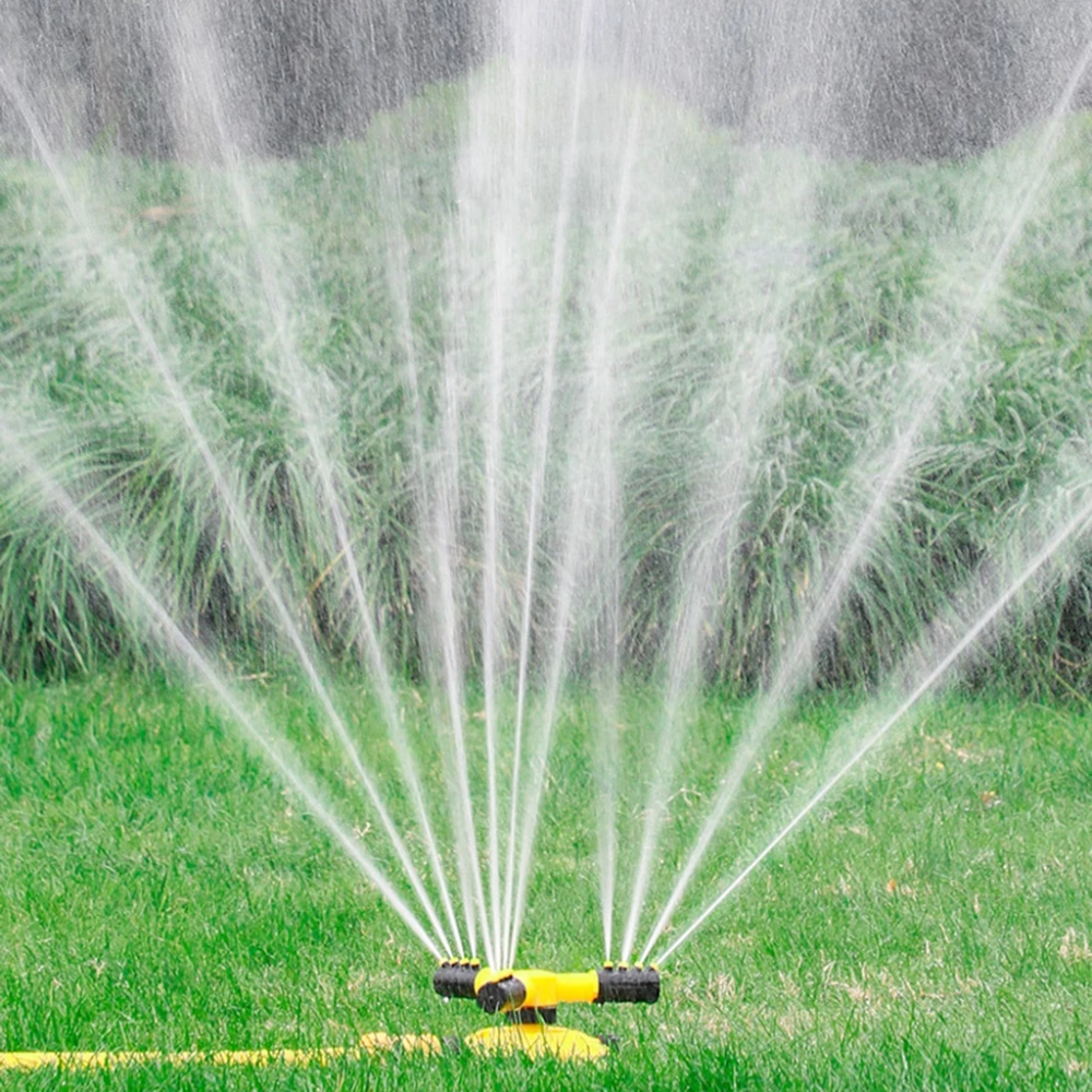 360° Rasensprenger mit 3 verstellbaren Armen – Automatischer Gartensprinkler für Rasen, Beete & Bewässerung