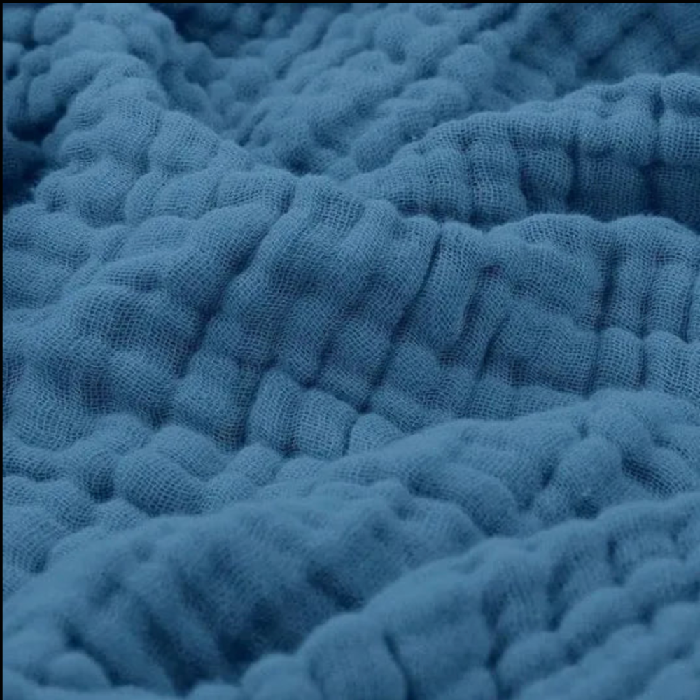 Sano Musselin Kuscheldecke Baumwolle - Leichte Wohndecke & Sofadecke für Sommer & Übergang