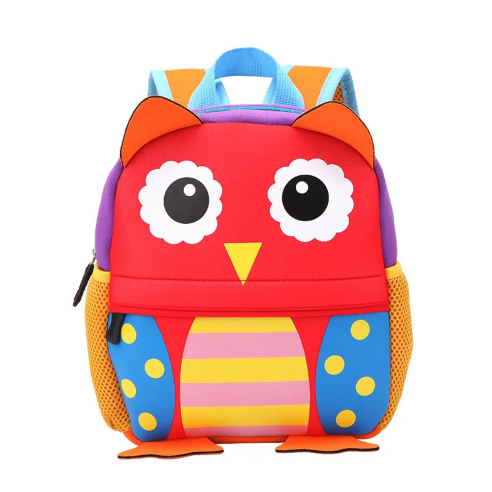 3D-Tier-Rucksack 21 × 8 × 26 cm – Leichter Kindergartenrucksack aus Polyester für 2–5 Jahre