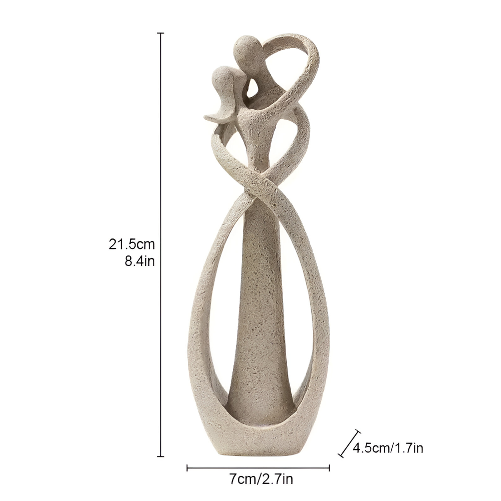 Abstrakte Kuss Paar Dekor Figuren - Moderne Harzskulptur für Schreibtisch, Regal und Bücherregal
