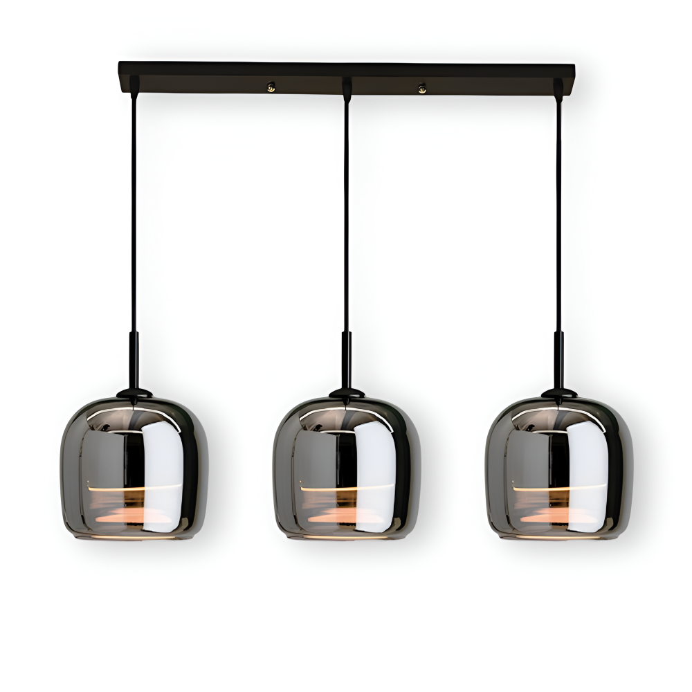 Acro Pendelleuchte - Schwarzes Grau Droplight - Indoor Glas Hängelampe