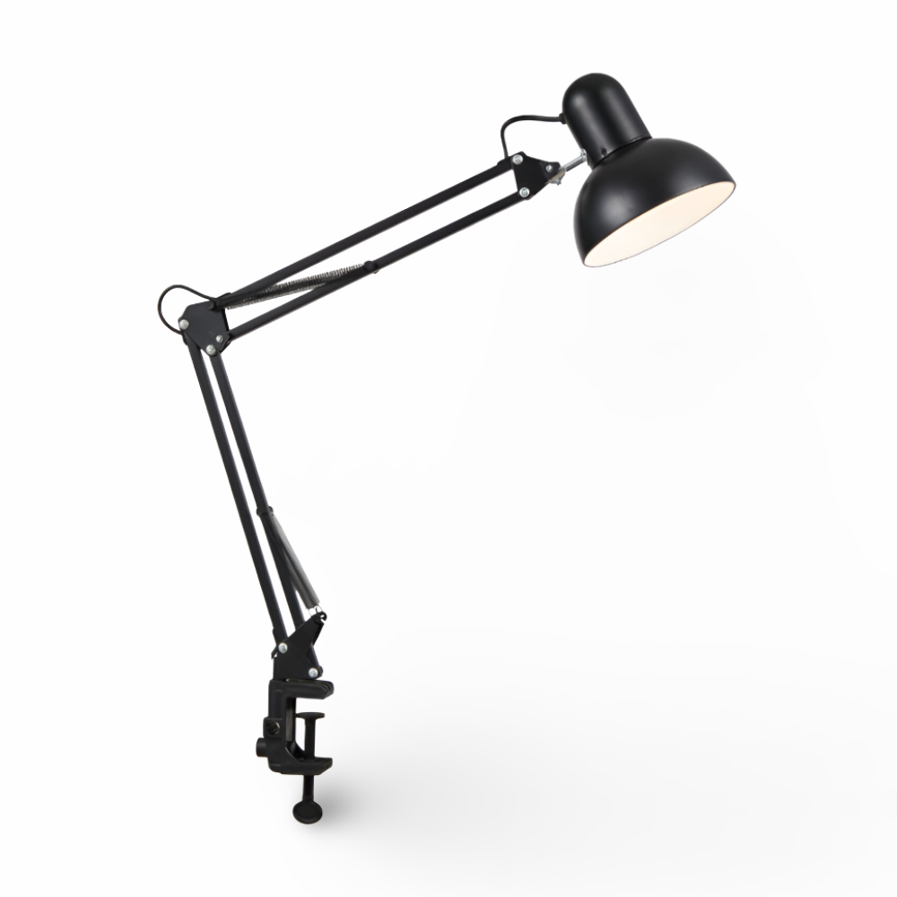 Verstellbare Clip-On Schreibtischlampe mit Langem Arm für den Einsatz zu Hause und im Büro