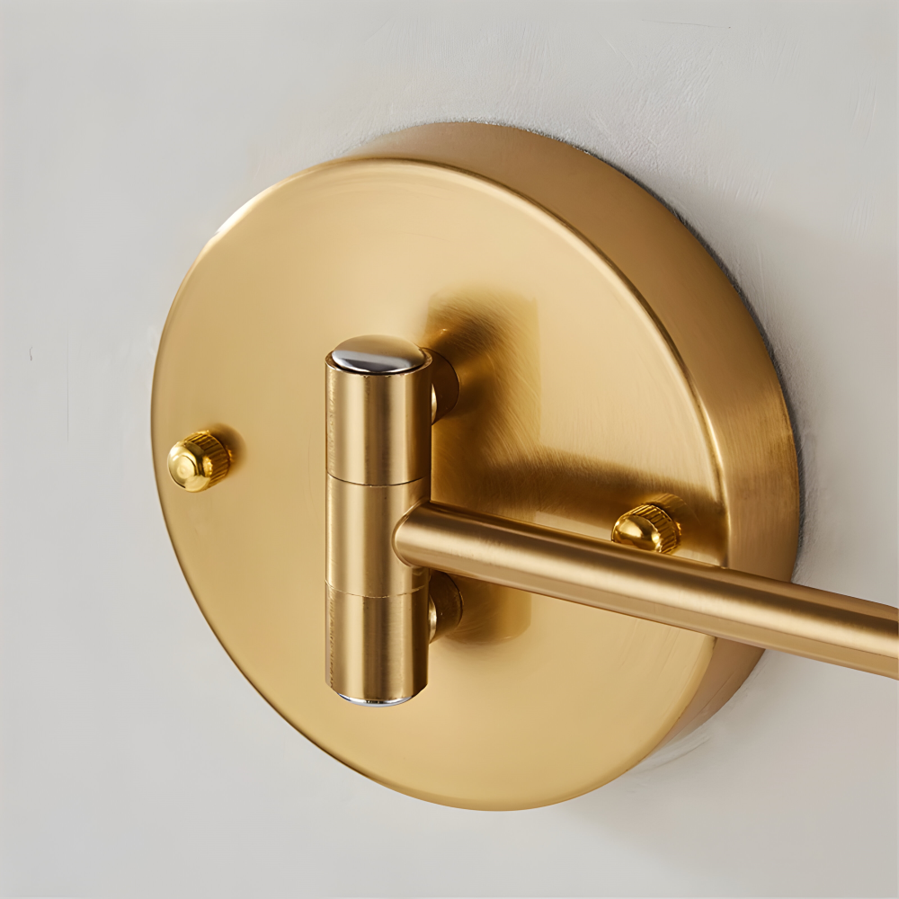 Adjustible Arm Wandleuchte - Flexible Gold & Schwarz Wandlampe - Wandlampen Design für Schlafzimmer