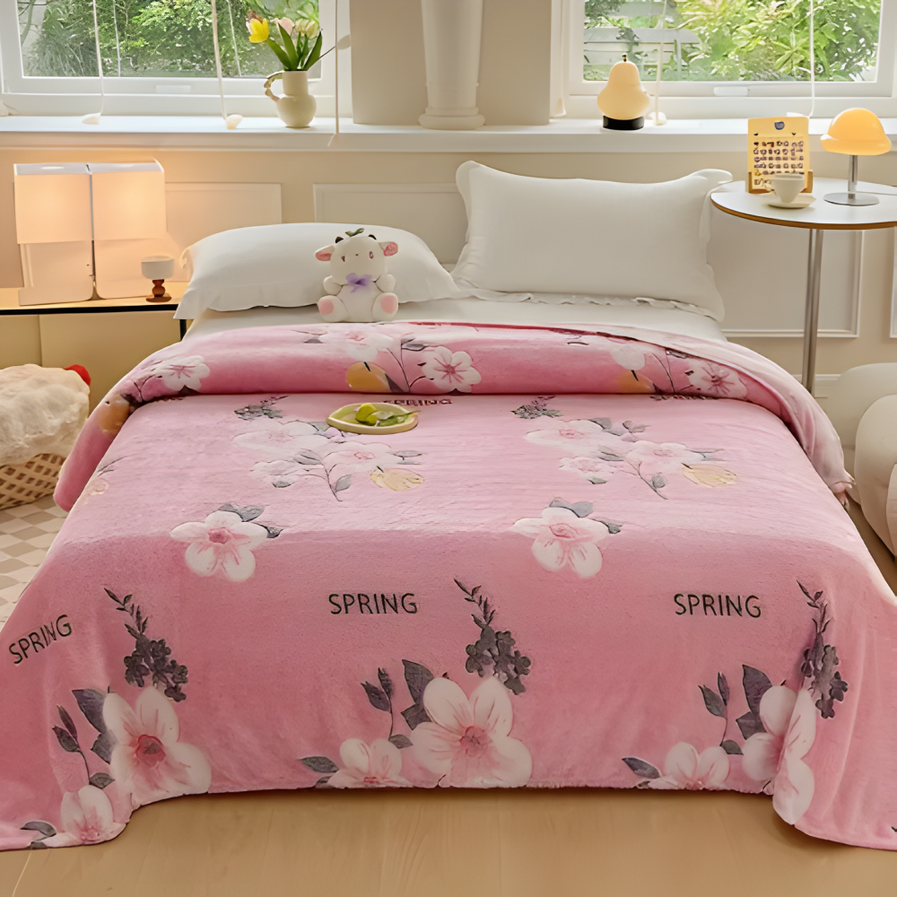 All-Season Coral Fleece Kusheldecke - Weiche, Maschinenwaschbare Decke für Zuhause, Büro und als Geschenk