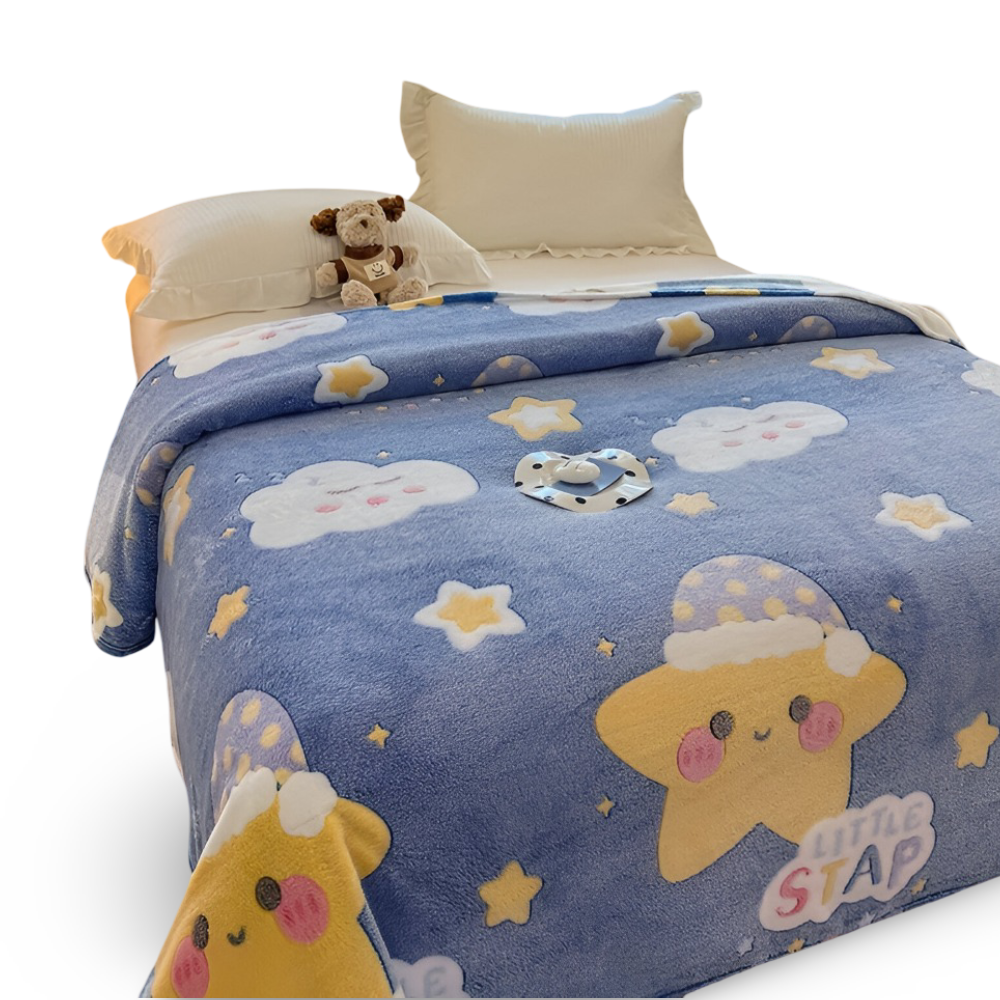 All-Season Coral Fleece Kusheldecke - Weiche, Maschinenwaschbare Decke für Zuhause, Büro und als Geschenk