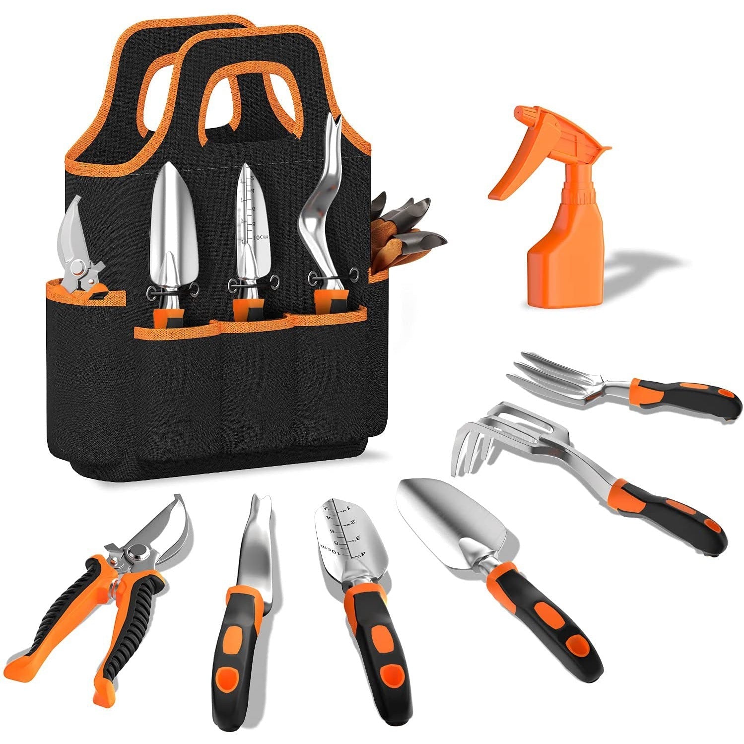 Alu Gartenwerkzeug Set für Gartenliebhaber | Ergonomisch, Multifunktional, 11-teilig 3