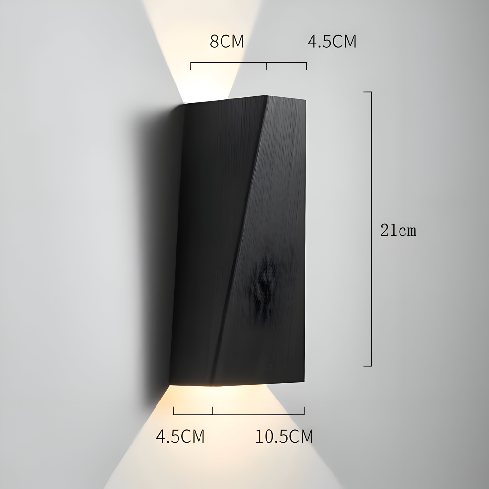 AlumiRay Wandleuchte - Minimalistische Trapezförmige Wandlampe - Up and Down Wall Lights LED