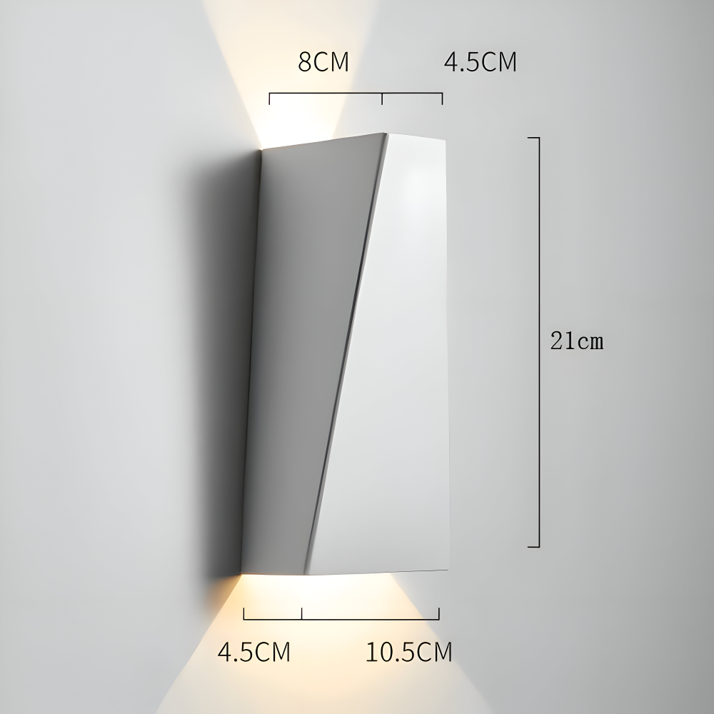 AlumiRay Wandleuchte - Minimalistische Trapezförmige Wandlampe - Up and Down Wall Lights LED
