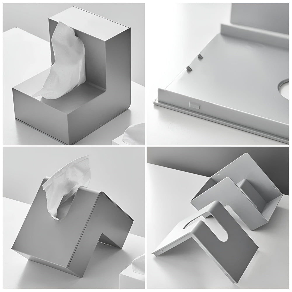 AngleEase - Moderne L-förmiger Tissue Halter - Right Angle Tissue Aufbewahrungsbox