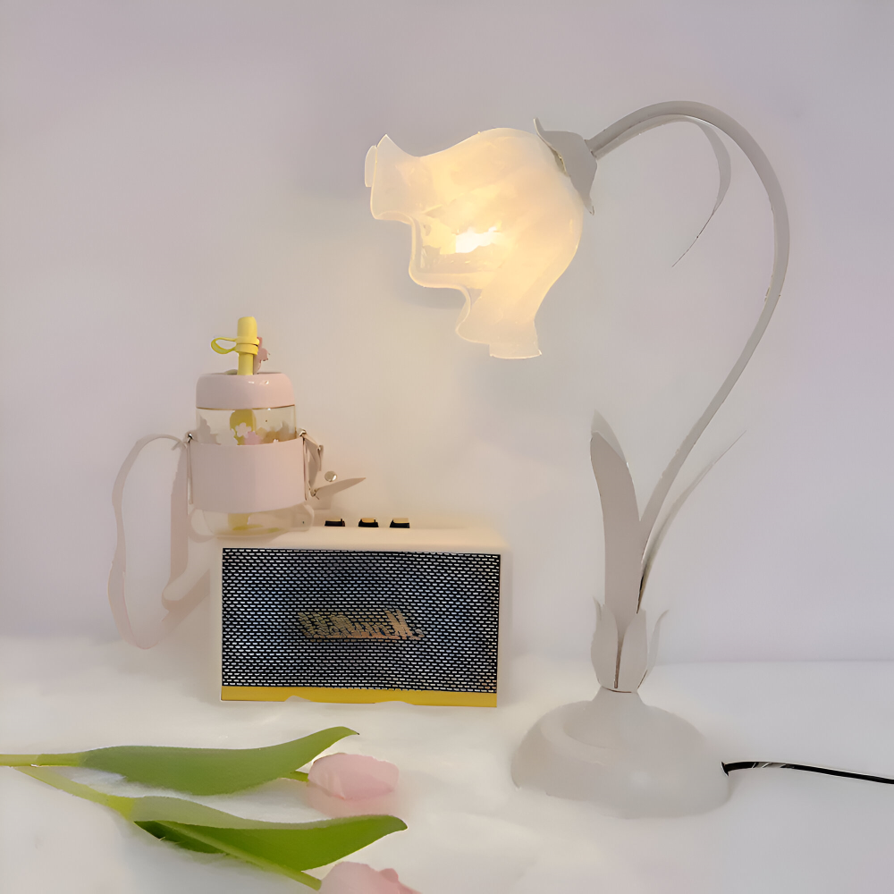Antik Inspiriertes Florales Design Tischlampe im Französischen Stil