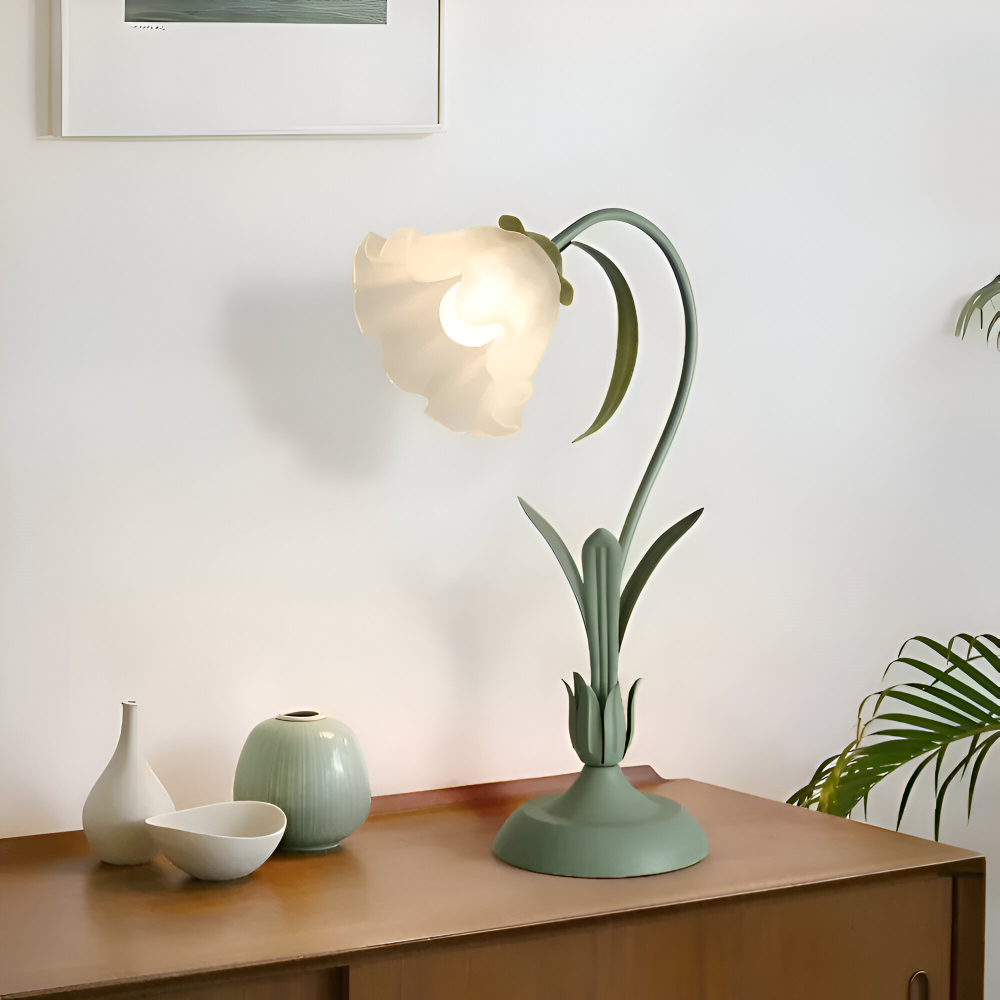 Antik Inspiriertes Florales Design Tischlampe im Französischen Stil