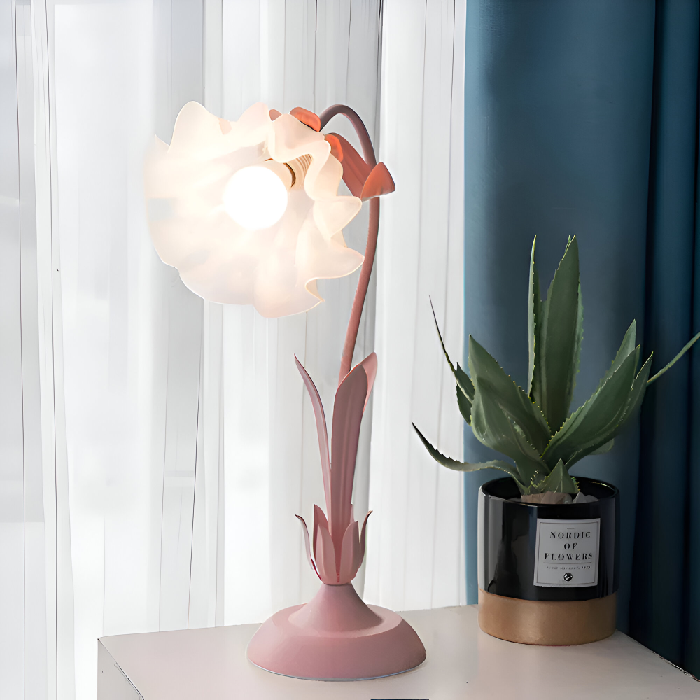 Antik Inspiriertes Florales Design Tischlampe im Französischen Stil