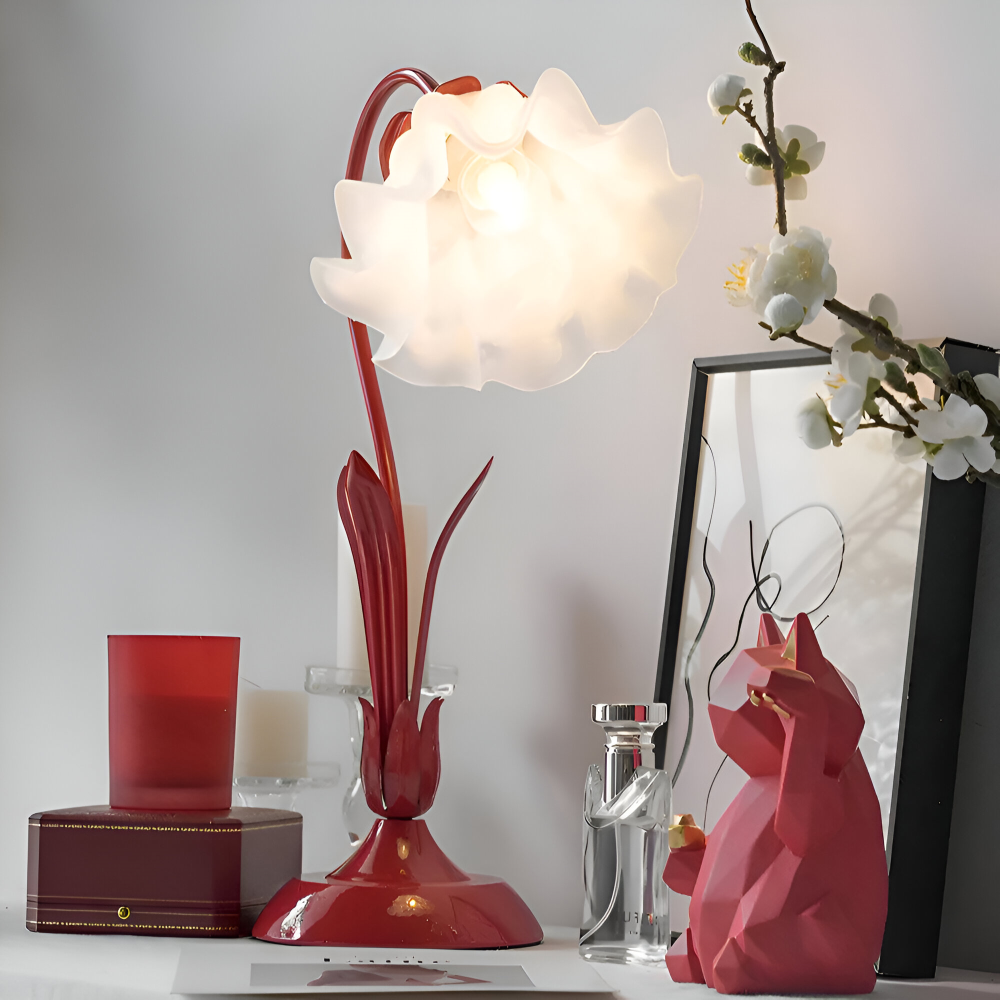 Antik Inspiriertes Florales Design Tischlampe im Französischen Stil