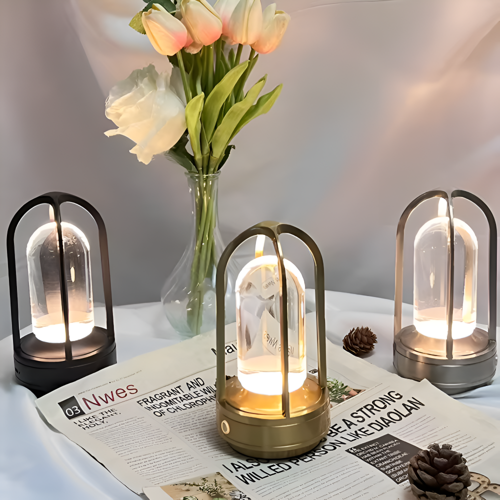 ArchCage Tischlampe - Wiederaufladbare, Leichte und Energieeffiziente Schreibtischlampe