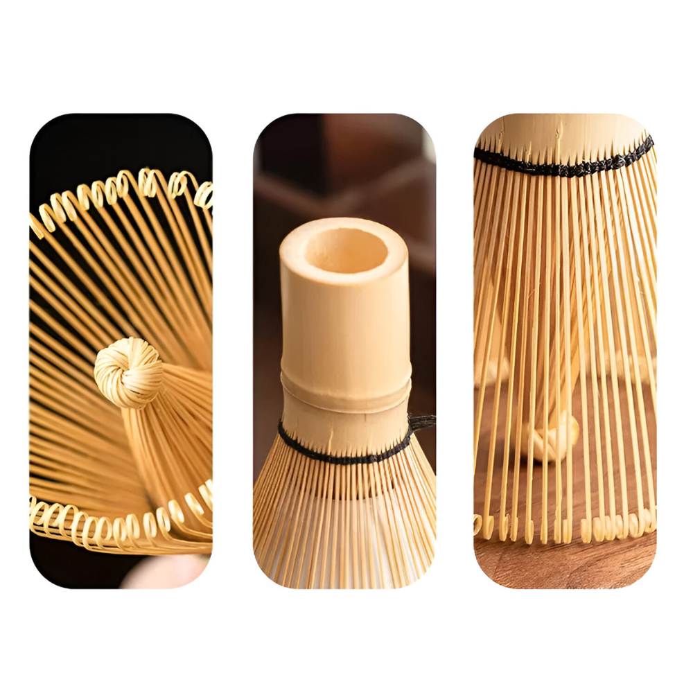 Artisan Matcha Set 8-teilig – Handgefertigte Keramik Schale (550ml), Bambusbesen & Sieb – Japanische Teezeremonie Geschenkset