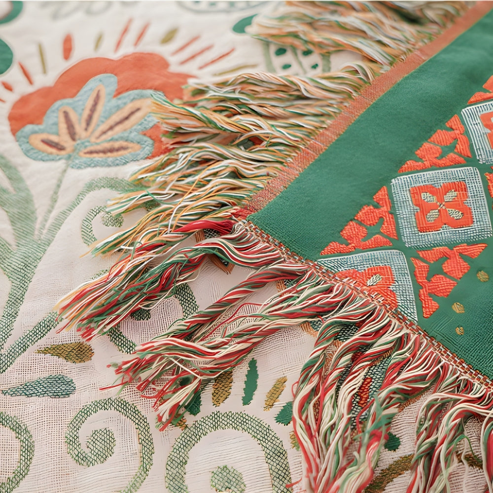 Aurelia Wendedecke | Atmungsaktive Baumwolle, Wendbar im Boho-Stil 4