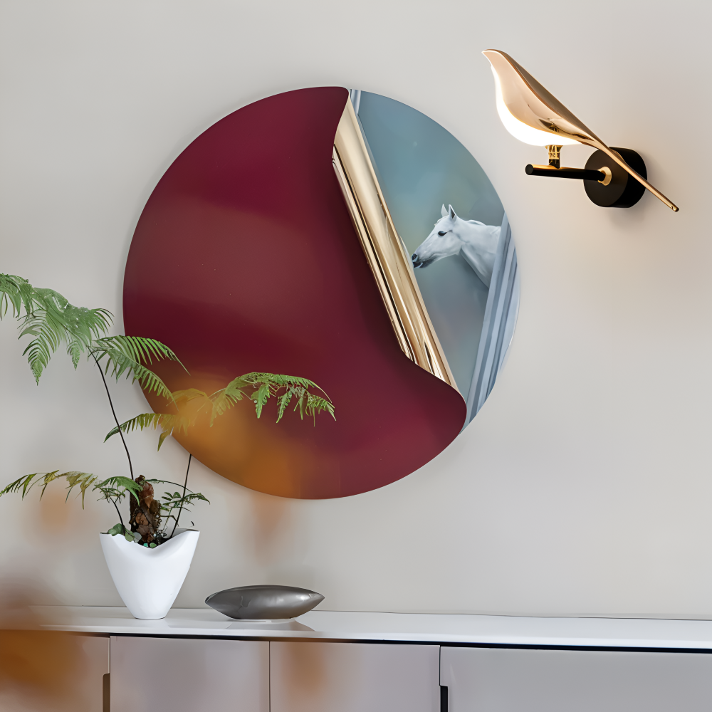 Aves Glow - Goldener Vogel Drehbare Wandleuchte - Dekorative Wandleuchte LED