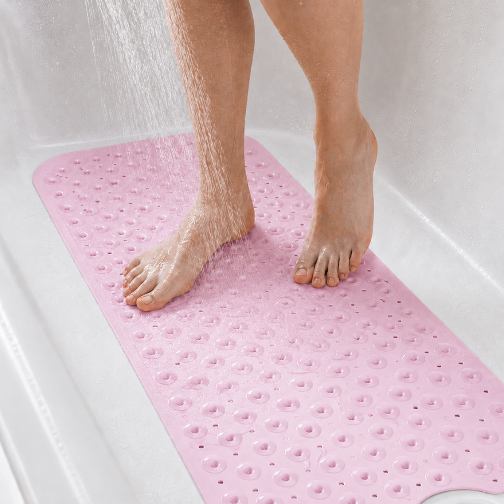 Badewannenmatte Rutschfest – Anti-Rutsch Badematte mit Saugnäpfen für Badewanne & Dusche