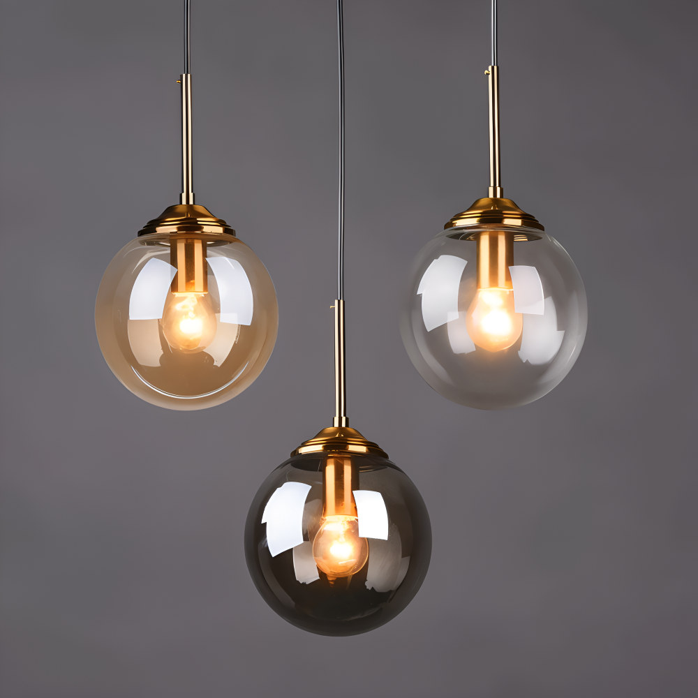BalLoft Pendelleuchte - Nordische LED Glas Hängelampe - Dekorative Beleuchtung