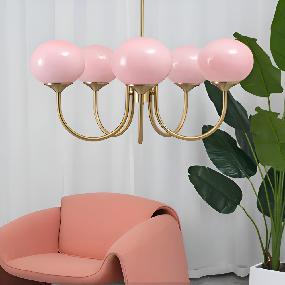 BeadGlitz Deckenleuchte - Marshmallow Bubble Kronleuchter - Glänzende Globe Pendelleuchte