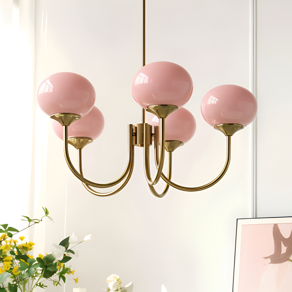 BeadGlitz Deckenleuchte - Marshmallow Bubble Kronleuchter - Glänzende Globe Pendelleuchte