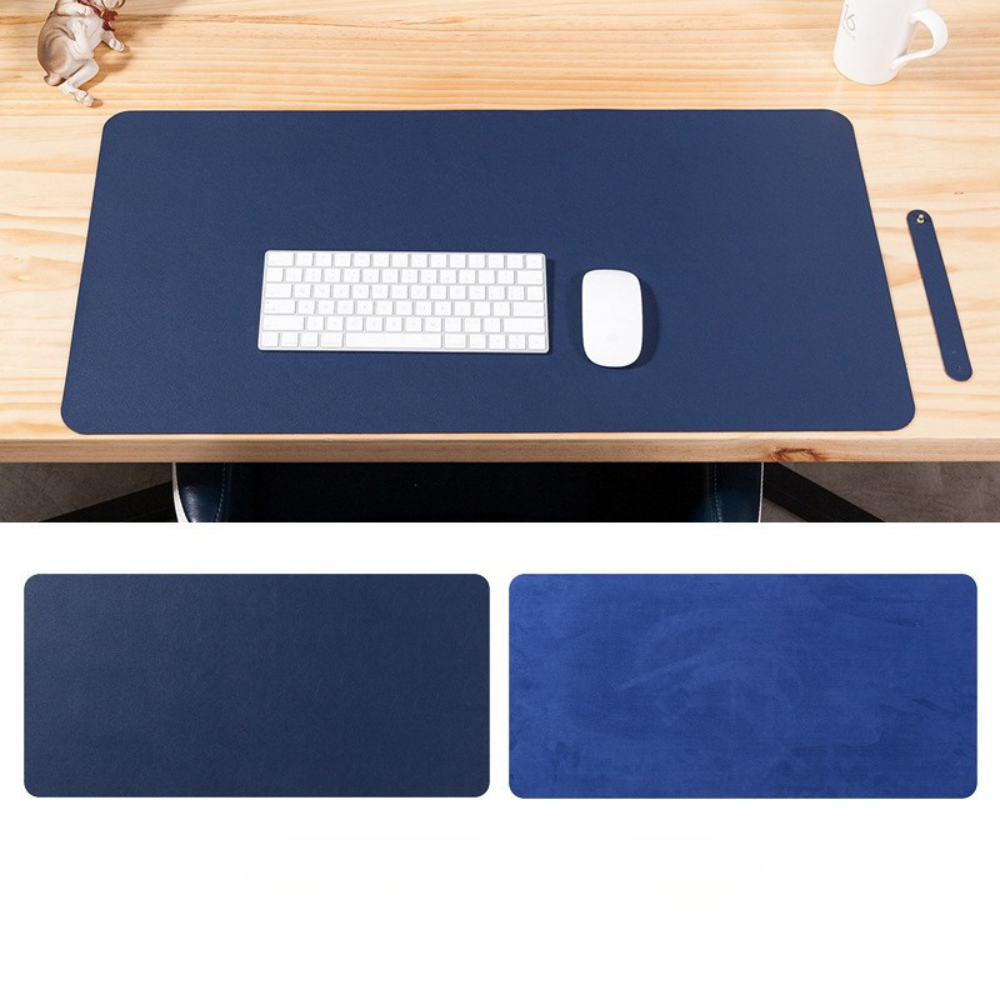 Elegante Schreibtischmatte - Wasserabweisend mit Rutschfester Wildleder-Unterlage für Ordentliches Home Office