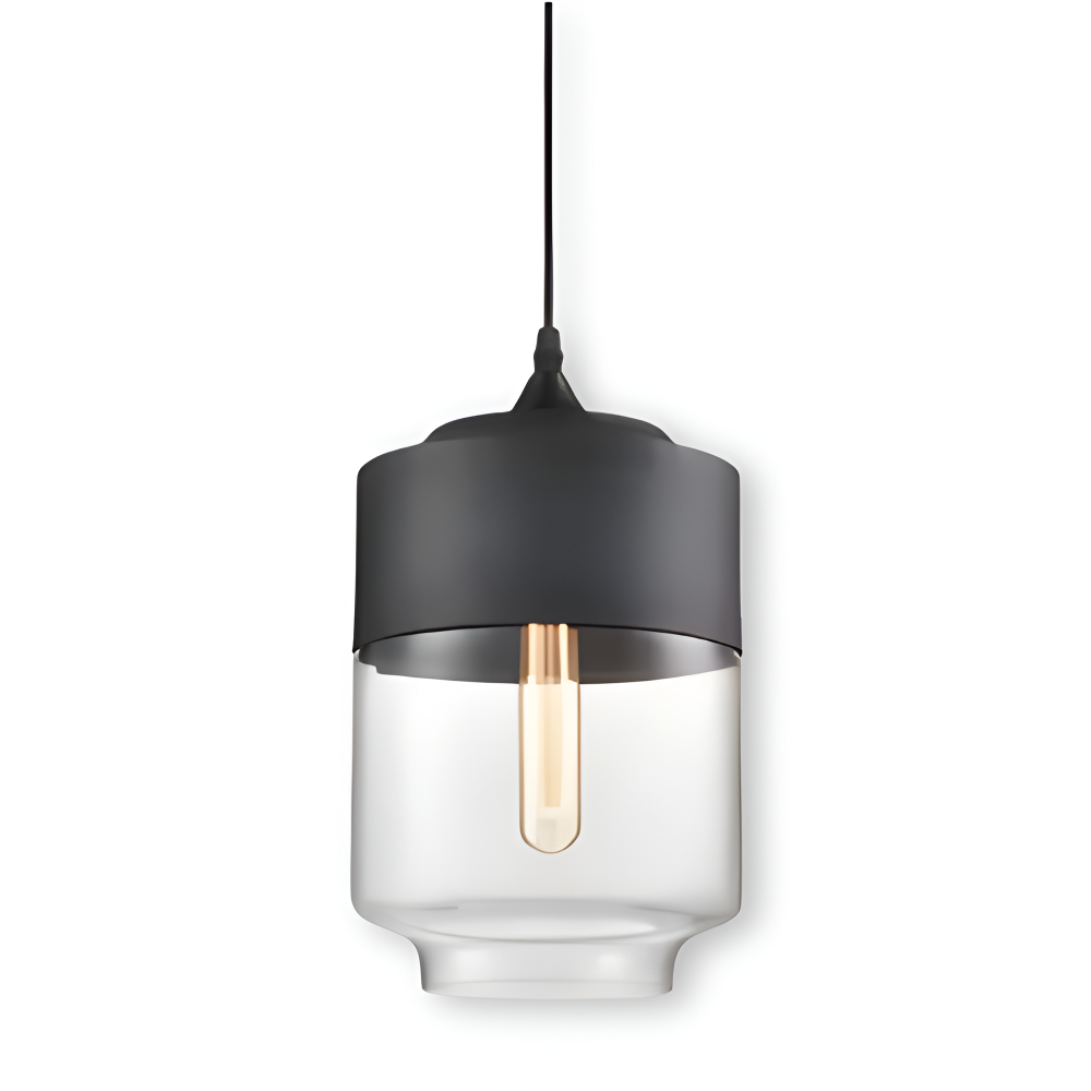 Schwarz/Weiß Glas Deckenleuchten -  Zeitgenössische Pendelleuchte für Stilvolle Wohnkultur