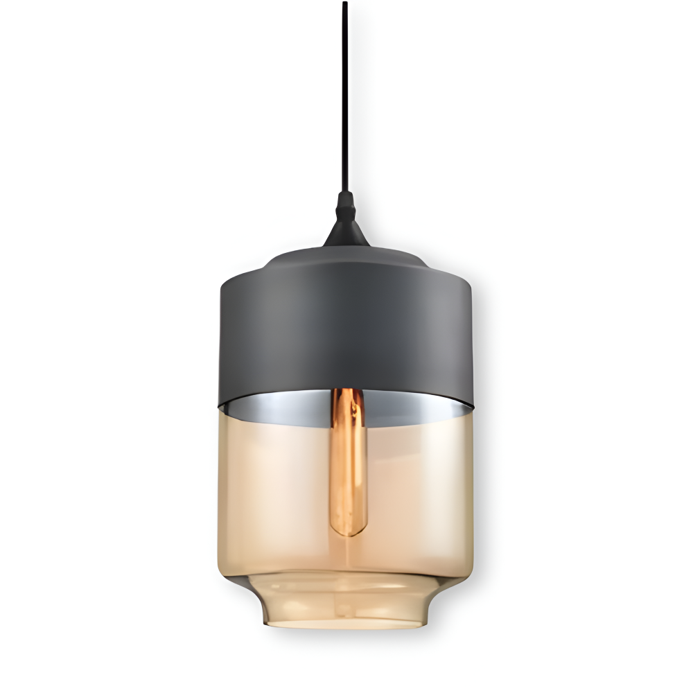 Schwarz/Weiß Glas Deckenleuchten -  Zeitgenössische Pendelleuchte für Stilvolle Wohnkultur