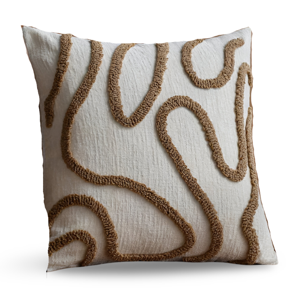Bohemian Chenille Kissenbezug mit weichen Geometrischen Mustern für Sofa und Wohnzimmerdekoration