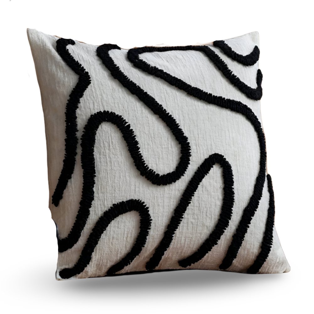 Bohemian Chenille Kissenbezug mit weichen Geometrischen Mustern für Sofa und Wohnzimmerdekoration