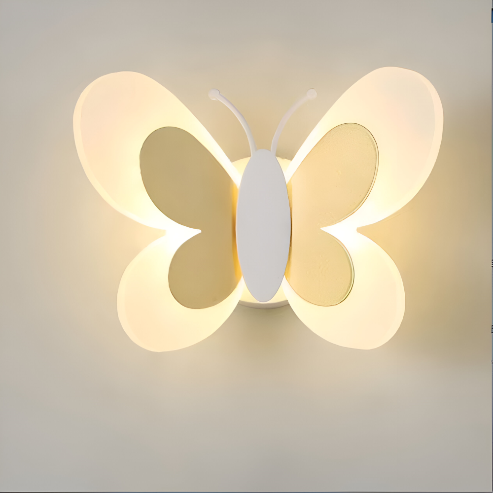 BrilliButterfly Wandleuchte - Charmante Acryl Schmetterling Wandleuchte - Bunte Wandleuchten LED Indoor