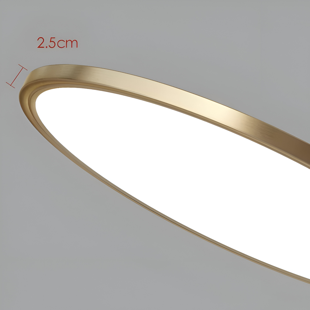 BronzeHalo Deckenleuchte - Ultradünne Minimalistische Runde LED Deckenleuchte