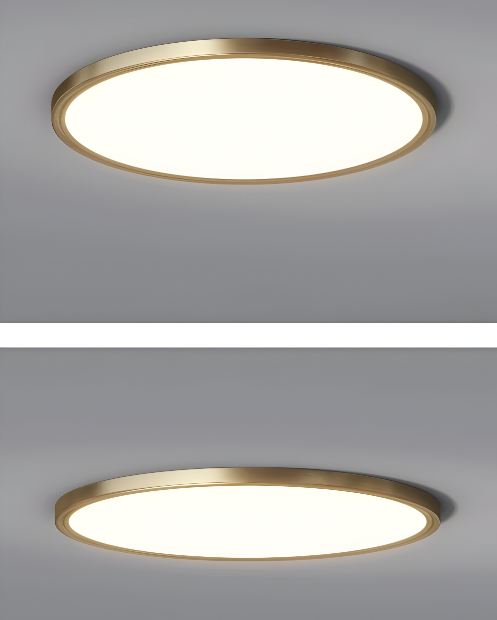 BronzeHalo Deckenleuchte - Ultradünne Minimalistische Runde LED Deckenleuchte