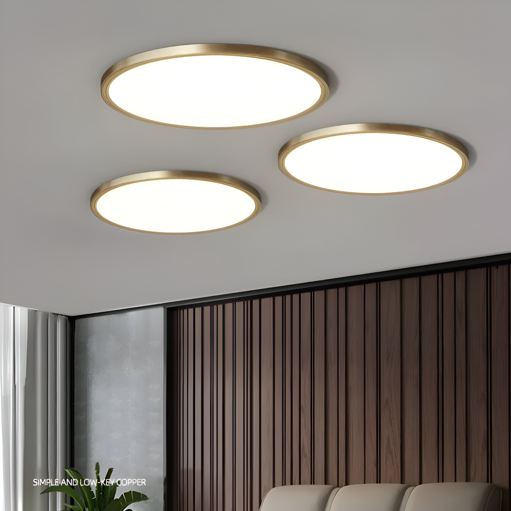 BronzeHalo Deckenleuchte - Ultradünne Minimalistische Runde LED Deckenleuchte