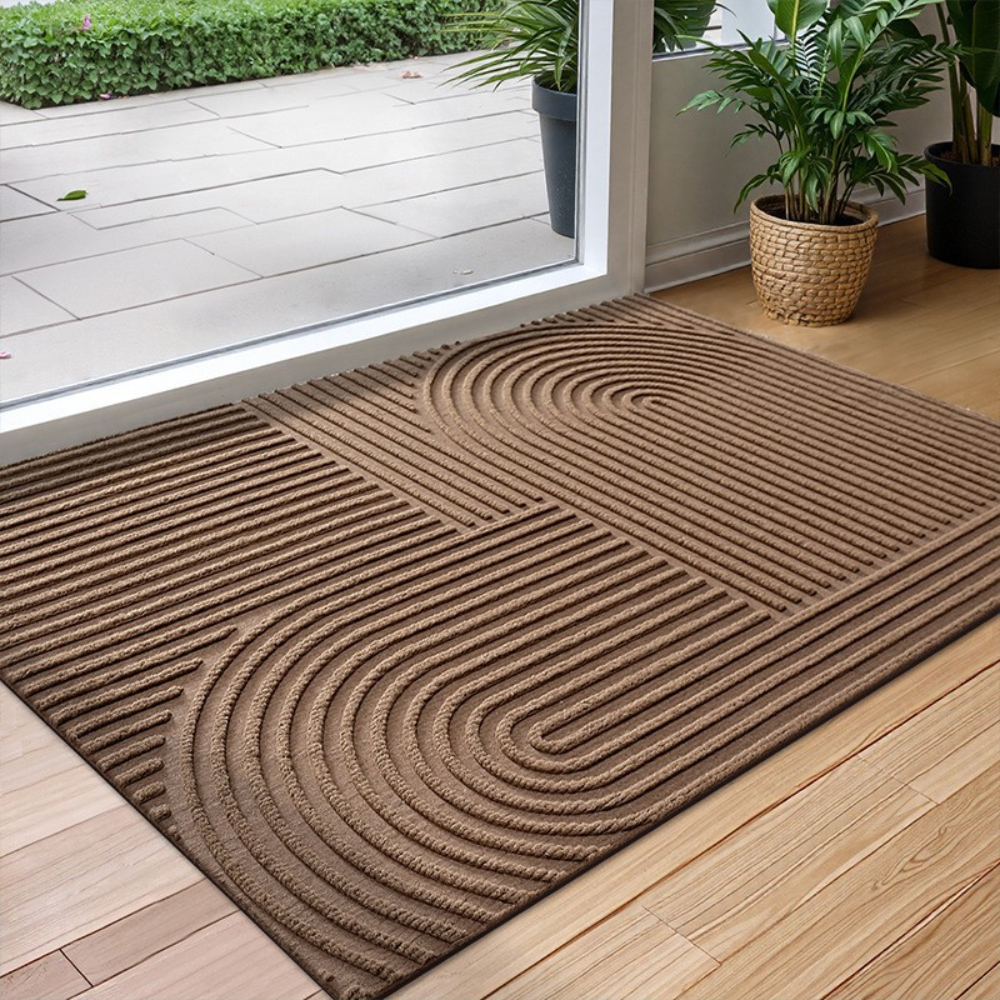 Wasserabsorbierende Schmutzfangmatte Rutschfest Fußmatte für Eingang Flur Terrasse Innen Außen