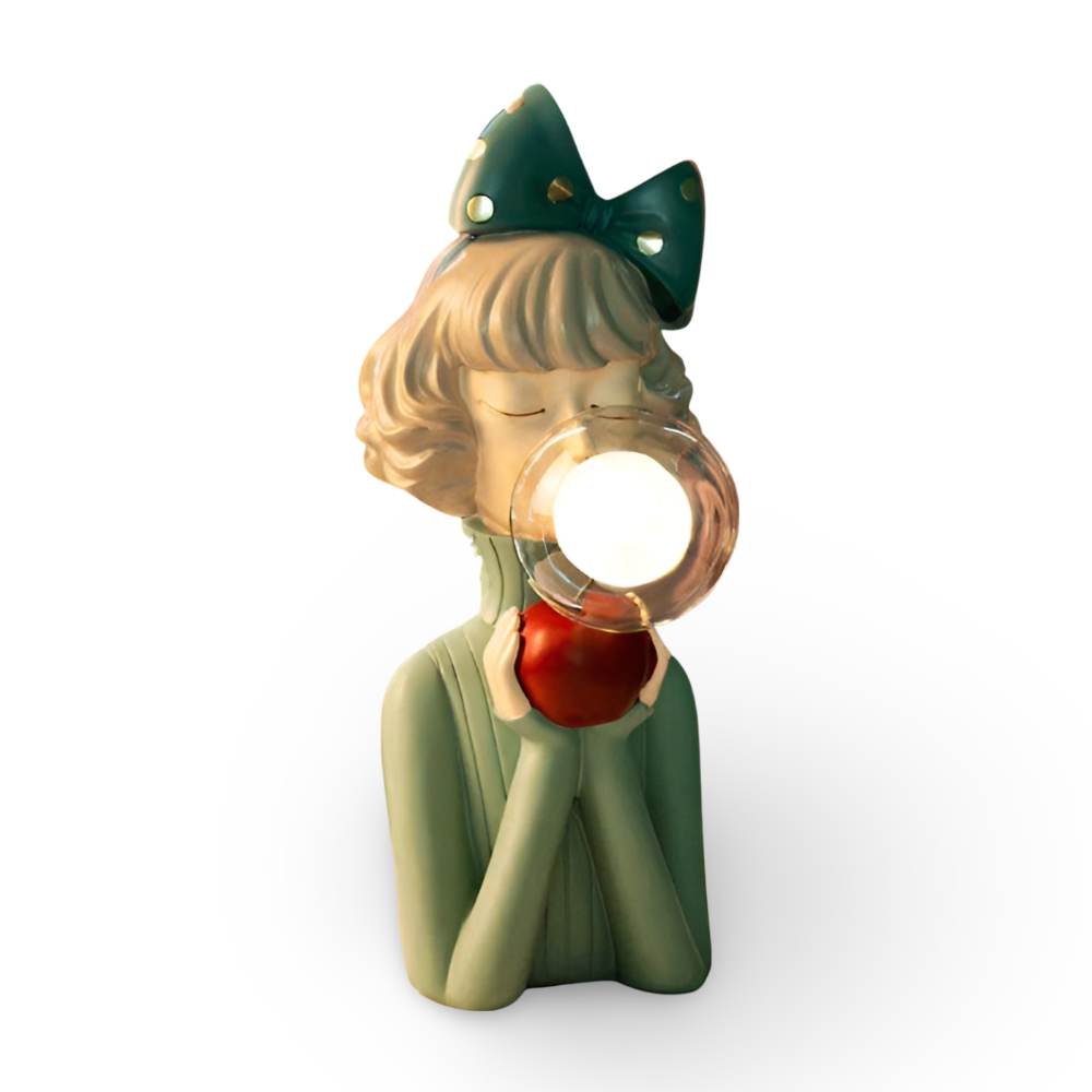 BubbleFairies Tischlampe - Charmantes Quartett Cartoon Mädchen Statuen