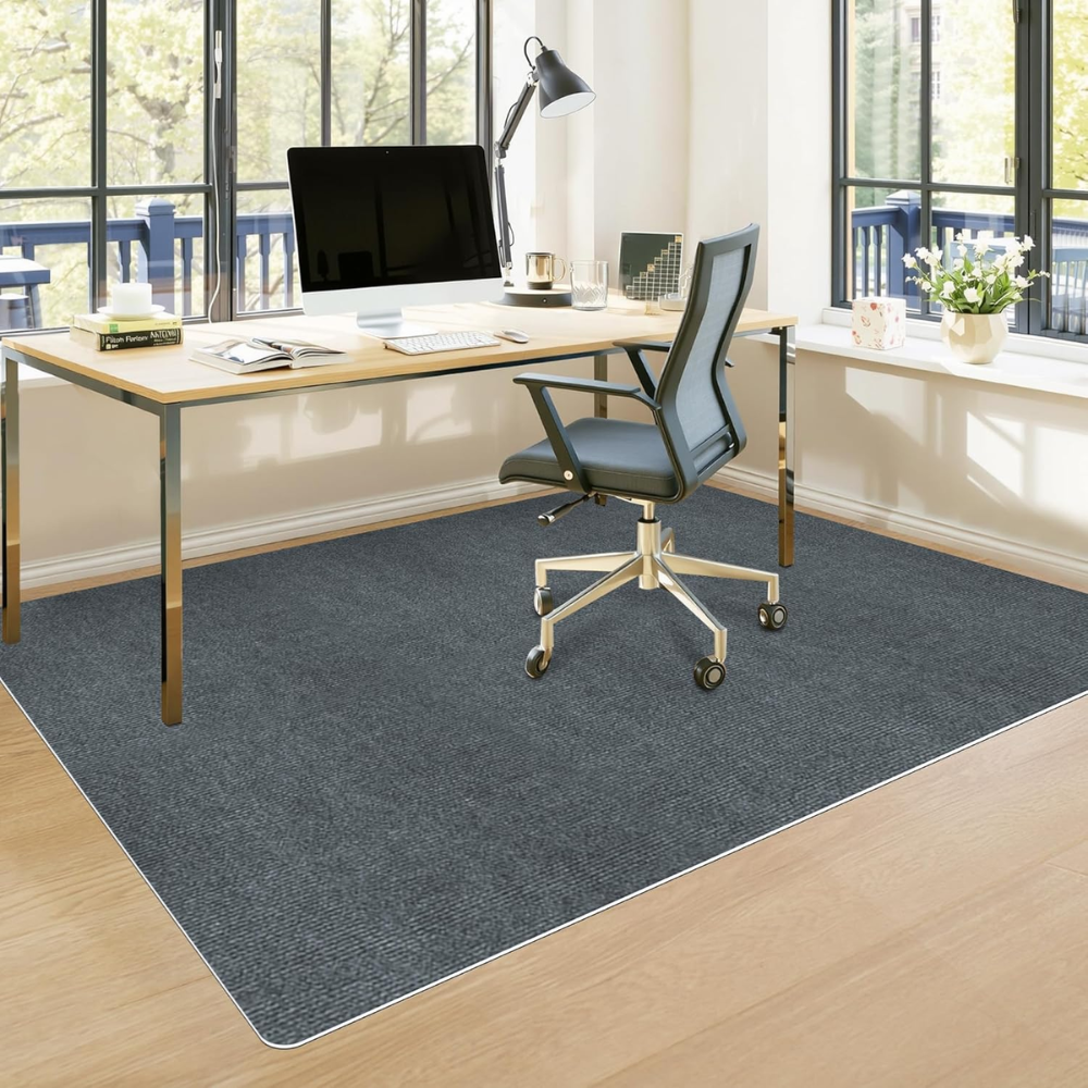 Bürostuhlunterlage für Hartböden – Große Zuschneidbare Bodenschutzmatte für Schreibtisch, Büro & Homeoffice