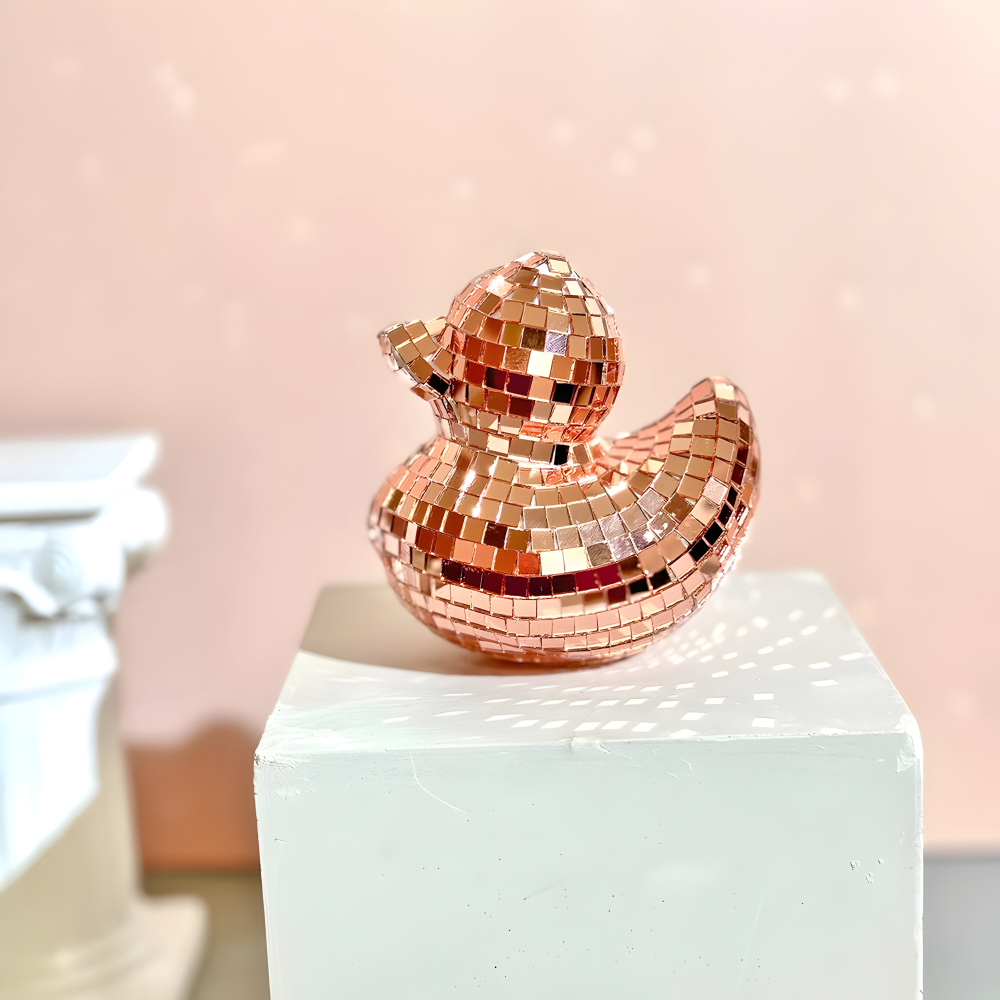 Charmanter Enten Spiegel Disco Ball - Handgemachte Dekorative Ornament für Trendige Schlafzimmer und Stilvolle Tischoberflächen