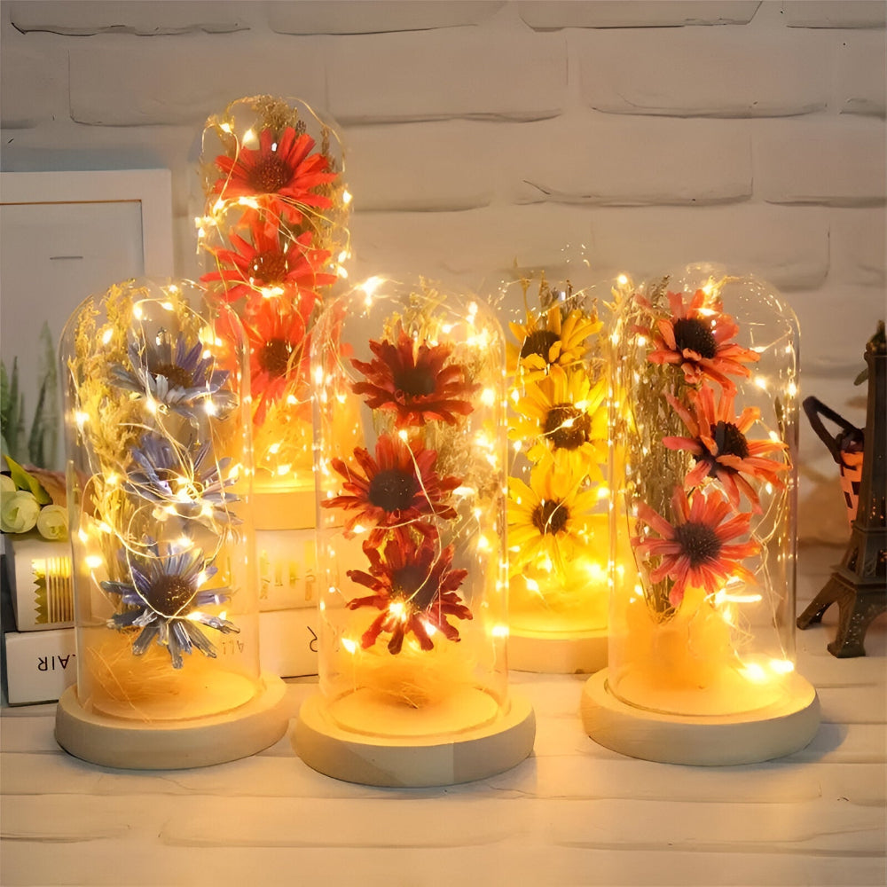 Bezaubernde Sonnenblumen LED Tischlampe für die Wohnkultur