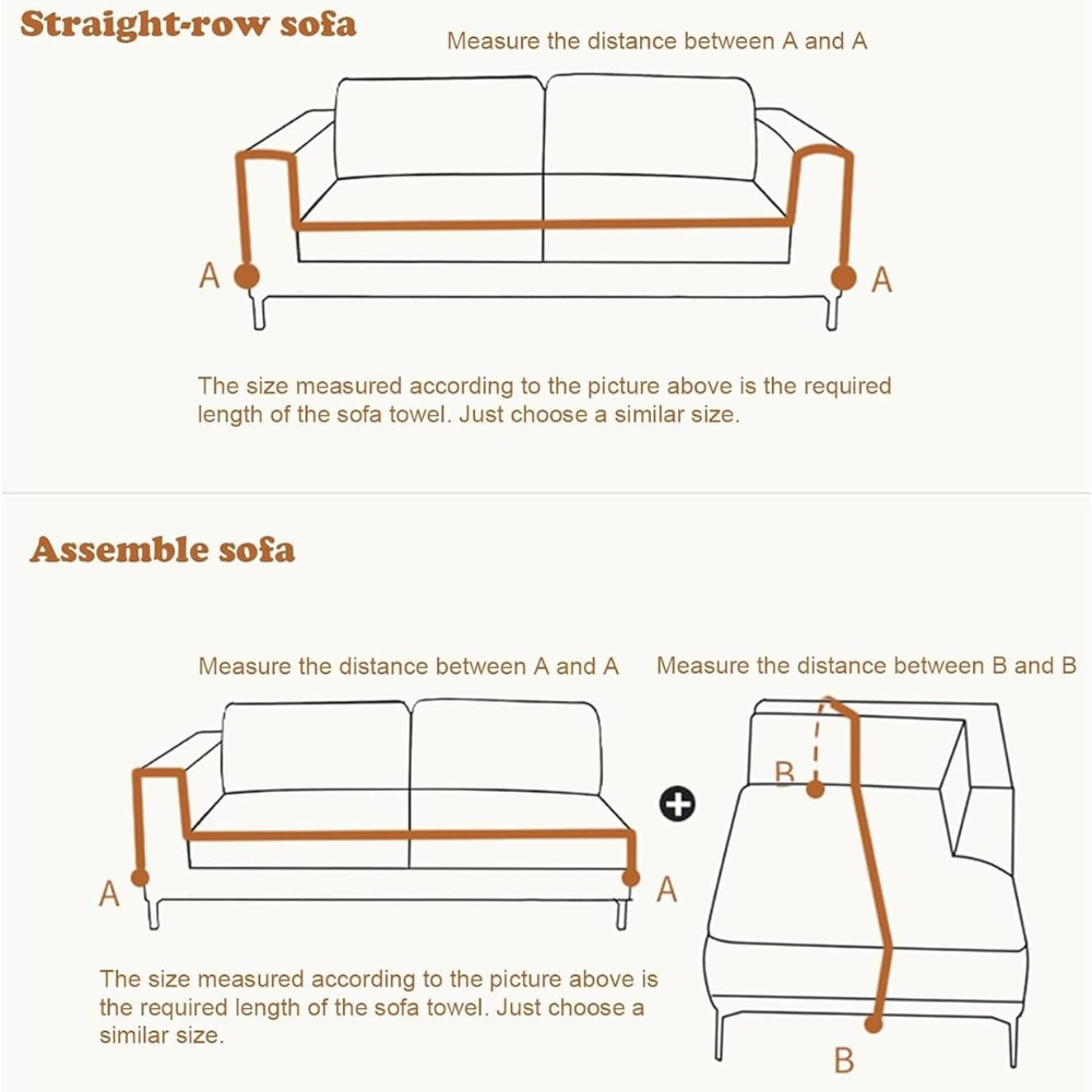 Chenille Sofabezug Rutschfest – Couchdecke mit Fransen & Abstraktem Muster für Sofa, Couch & Wohnzimmer