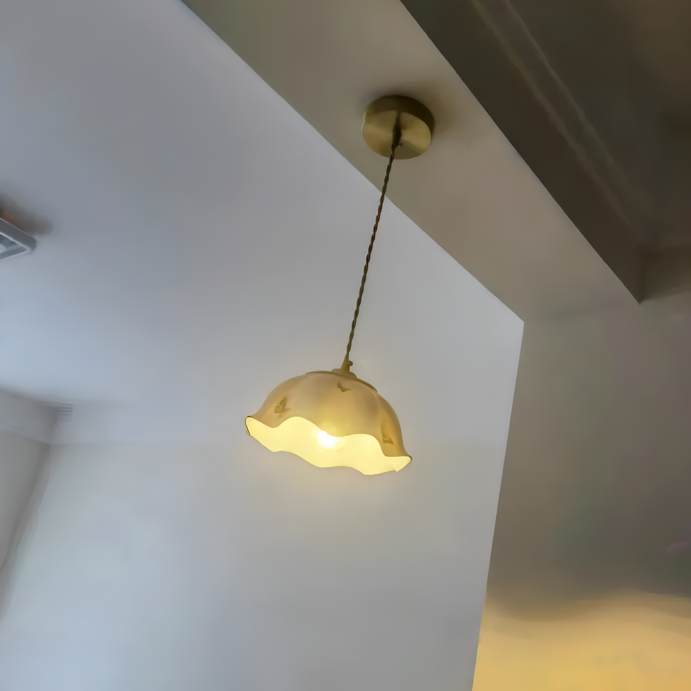 ChicBliss Pendelleuchte - Charmanter Schmetterling Keramik LED Hängelampe