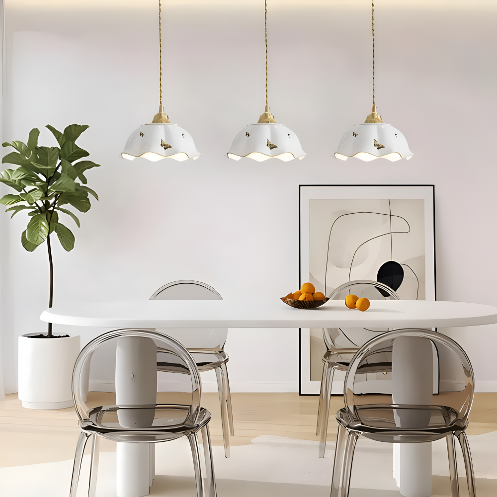 ChicBliss Pendelleuchte - Charmanter Schmetterling Keramik LED Hängelampe