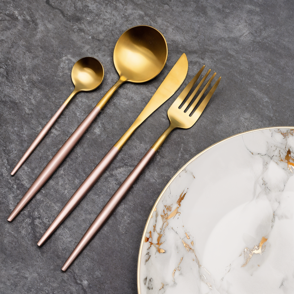 ChicMatte Besteck-Set - 4-teilig, Mehrfarbig aus Edelstahl